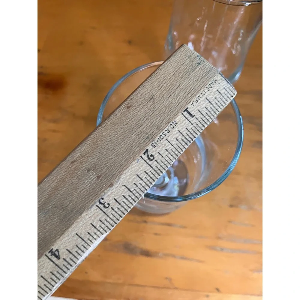NWT Pier 1 Hurricane Glasses Unisex OS Clear Footed Cocktail Barware Set of 2